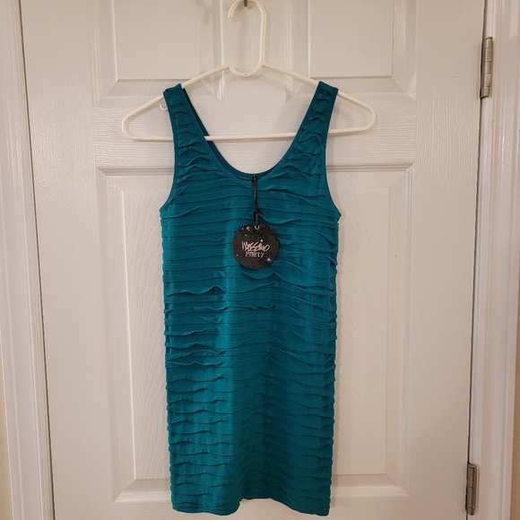 NWT - Mossimo Party - Blue green dress - Picture 2 of 9